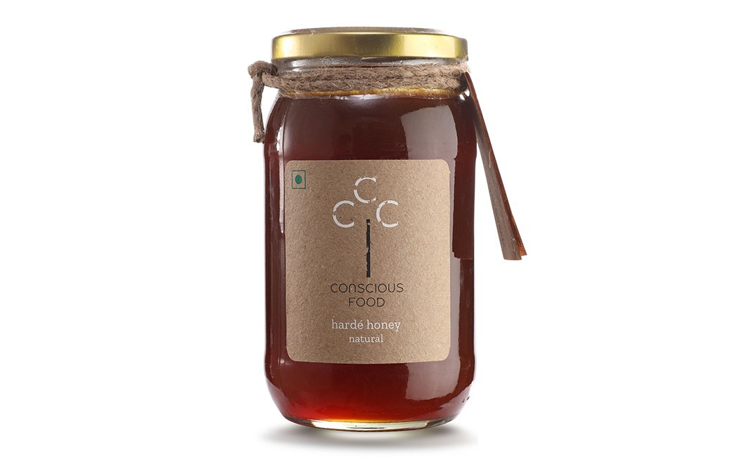 Conscious Food Harde Honey Natural    Glass Jar  500 grams